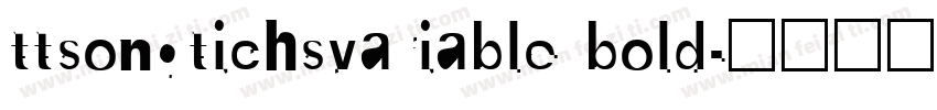 ttsongtichsvariable bold字体转换